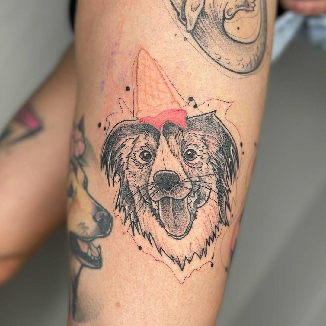 Inksearch tattoo Baba na Rowerze Tattoo