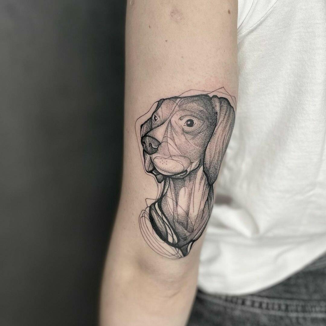 Inksearch tattoo Baba na Rowerze Tattoo