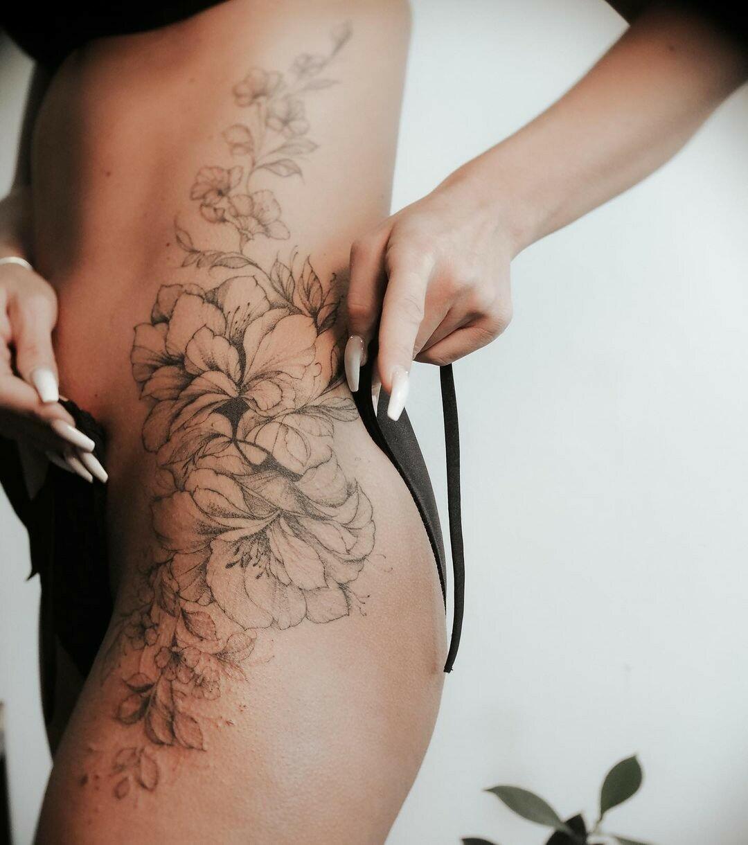 Inksearch tattoo Baba na Rowerze Tattoo