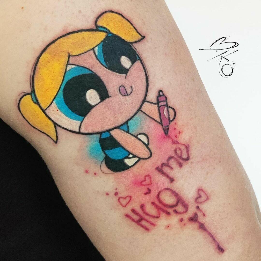 Inksearch tattoo Baba na Rowerze Tattoo