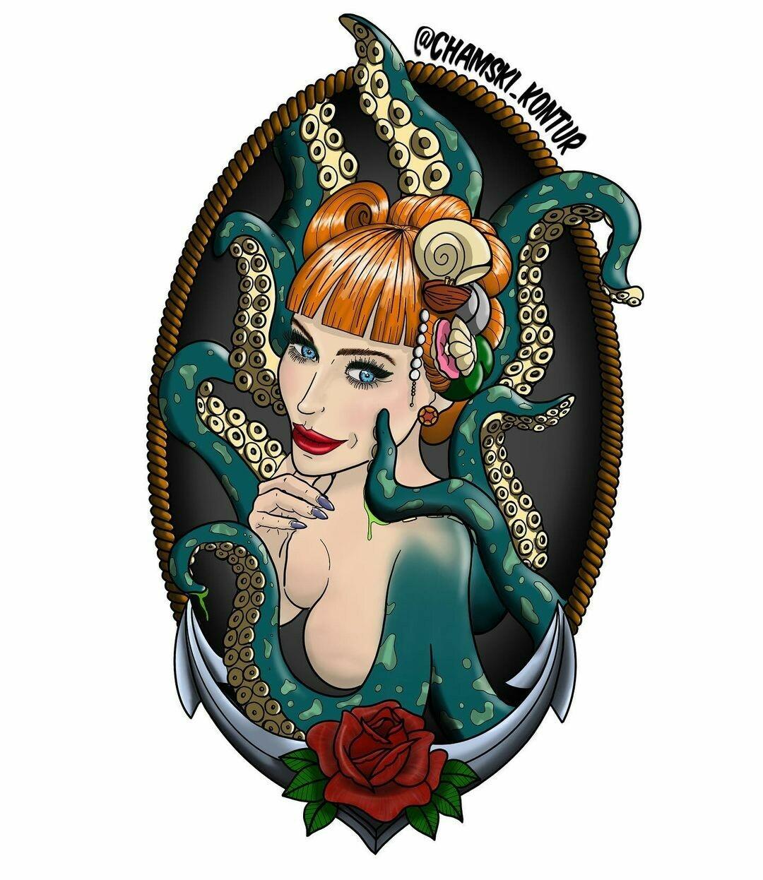 Inksearch tattoo Chamski kontur