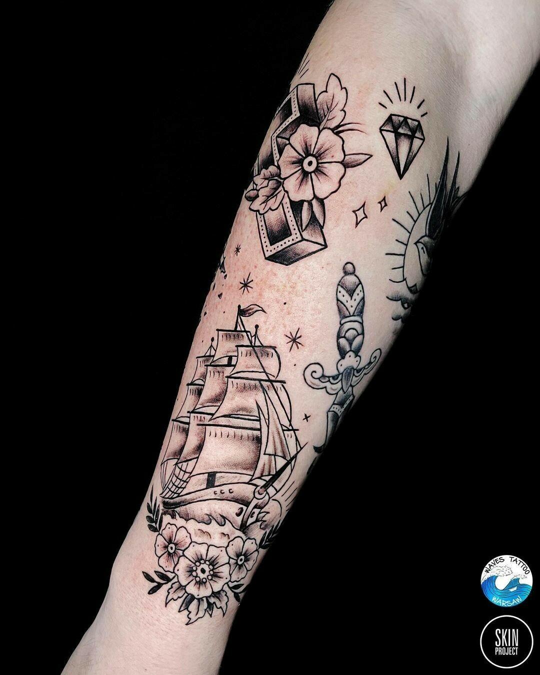 Inksearch tattoo Waves Tattoo Warsaw