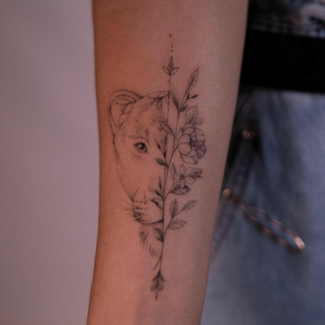 Inksearch tattoo Baba na Rowerze Tattoo