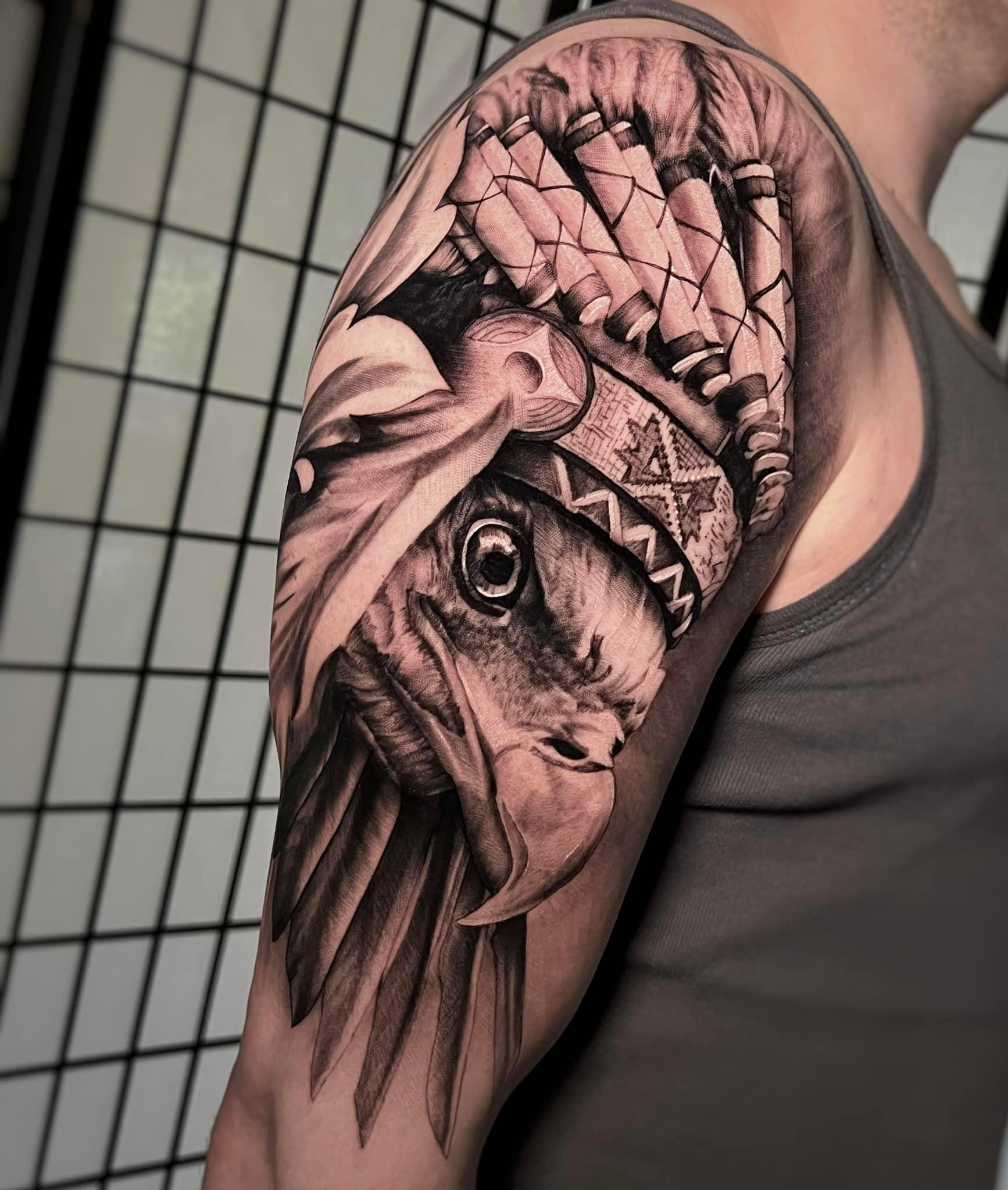 Inksearch tattoo Smok w herbacie