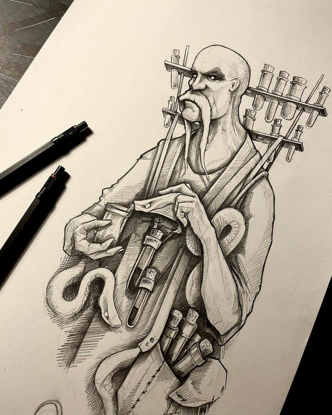 Inksearch tattoo Emil Ćwik - Licho nie śpi