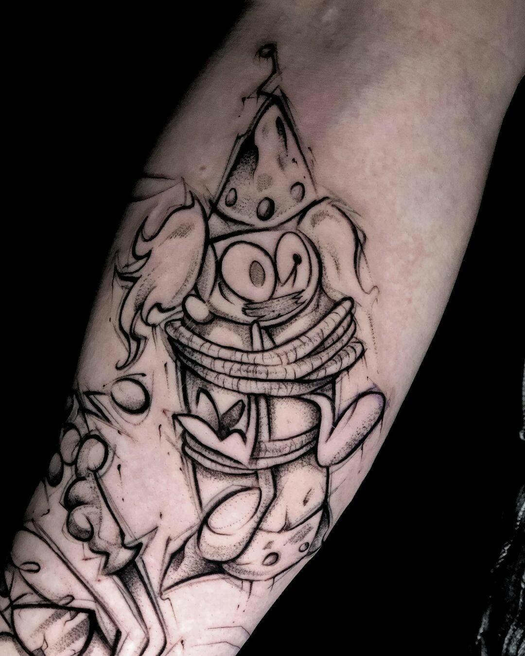 Inksearch tattoo Baba na Rowerze Tattoo