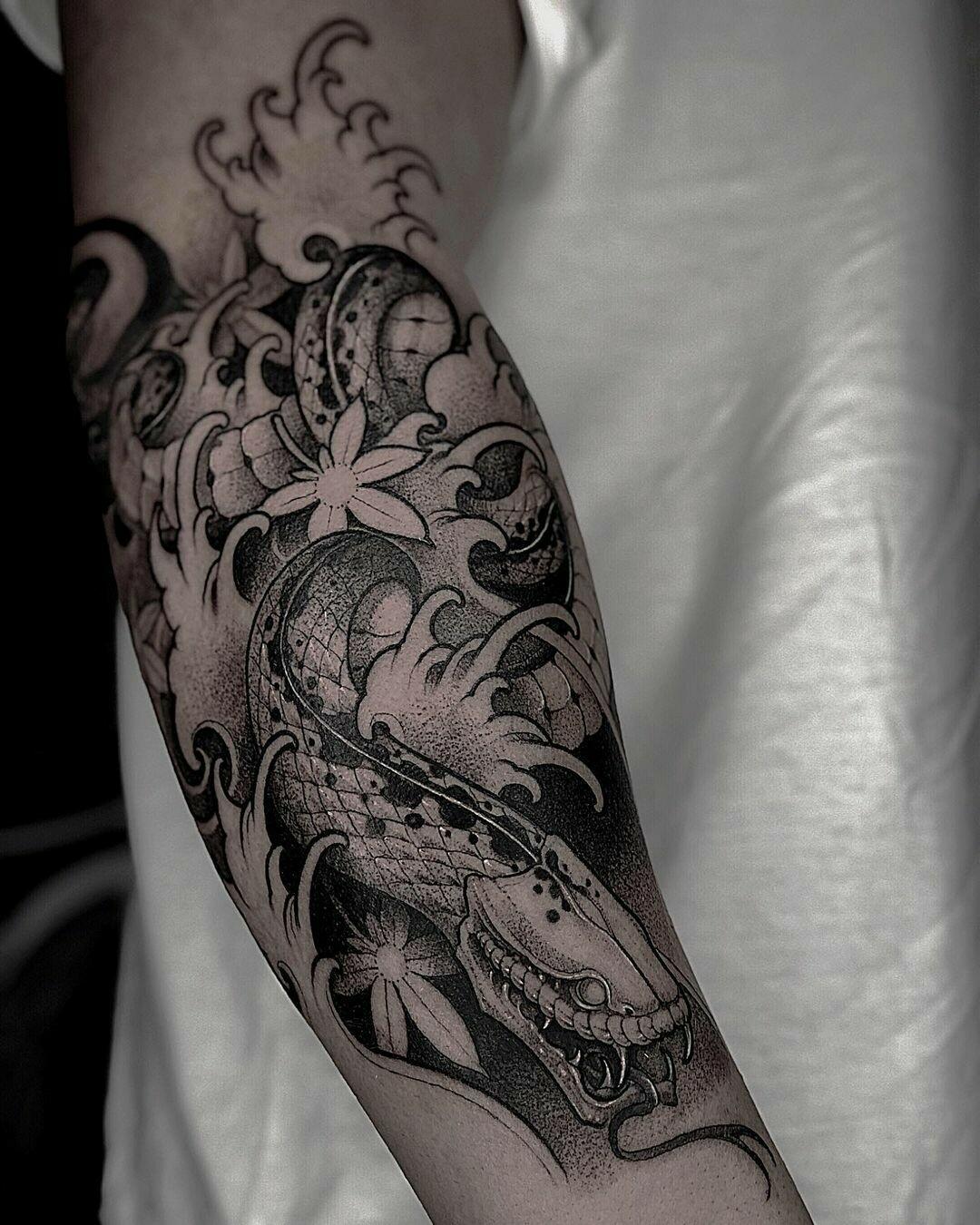 Inksearch tattoo Baba na Rowerze Tattoo