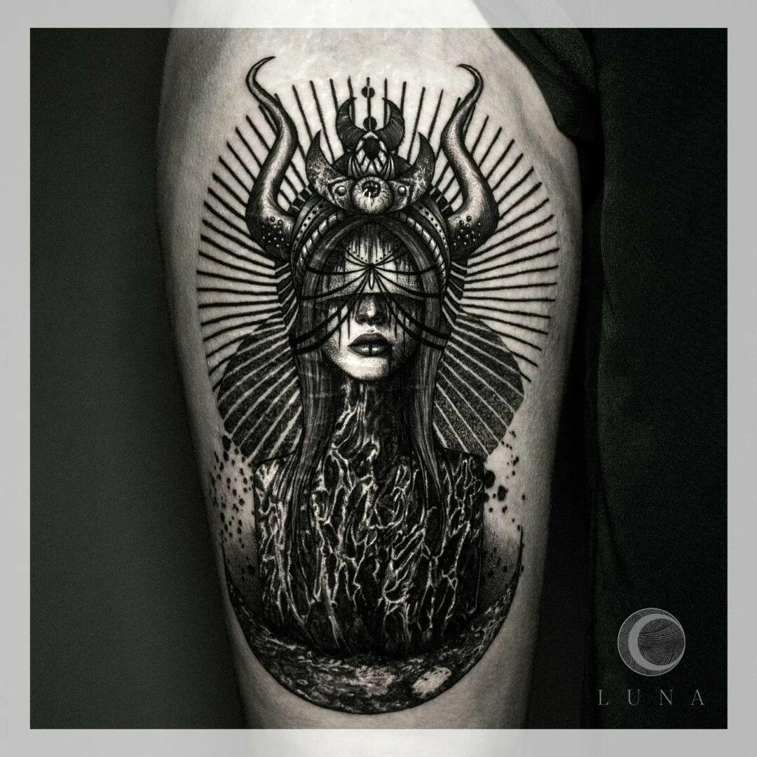 Inksearch tattoo luna tattoo
