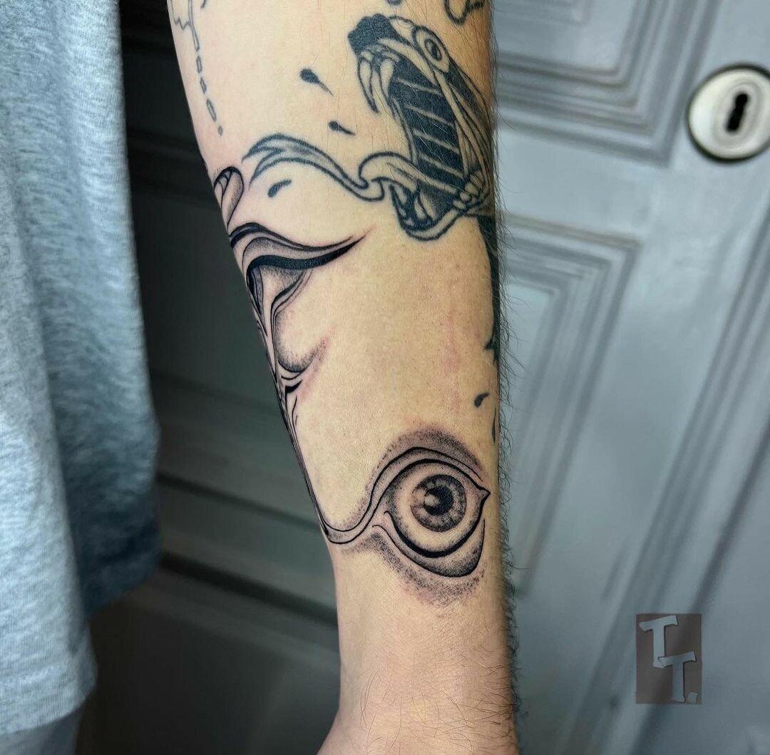 Inksearch tattoo Baba na Rowerze Tattoo