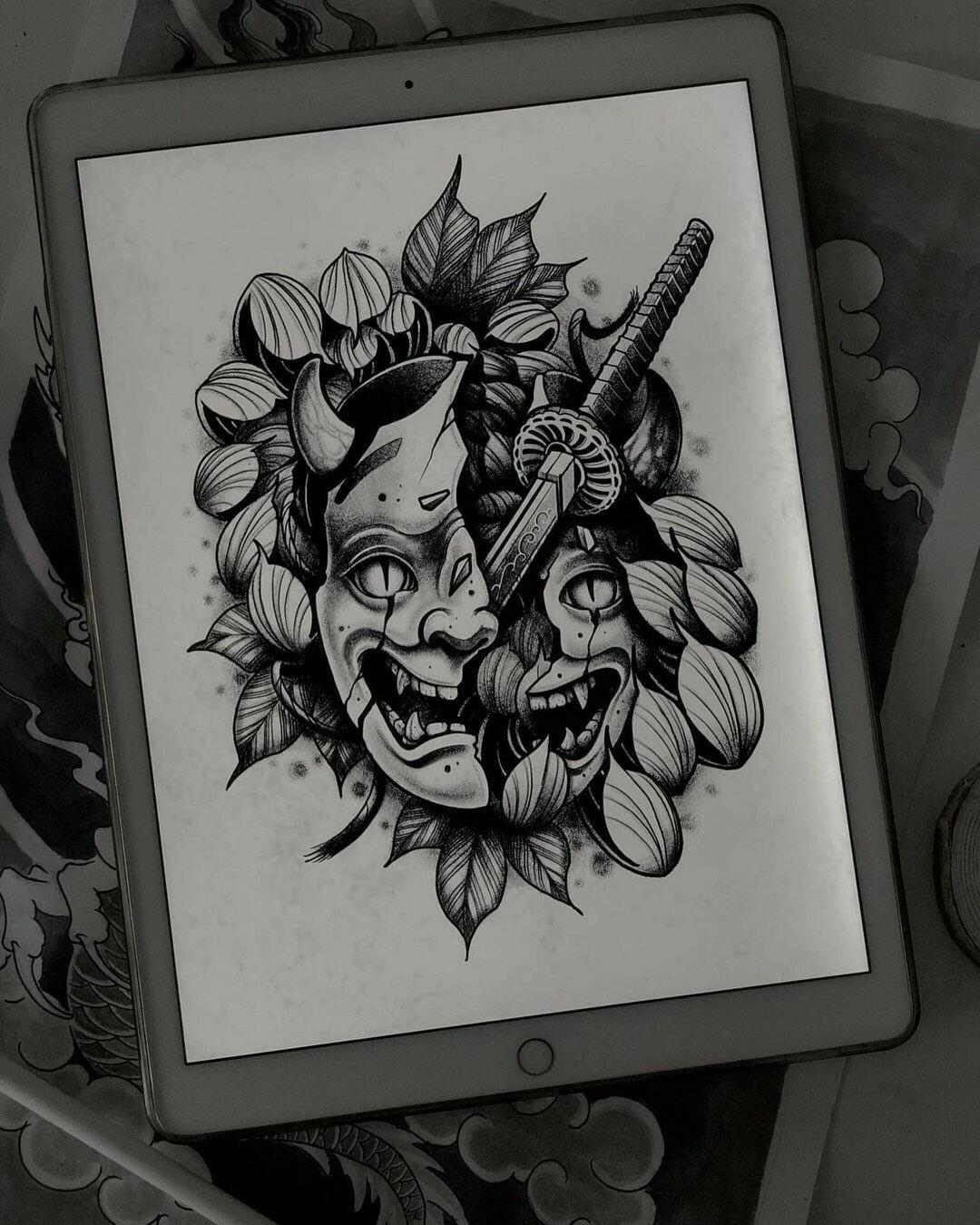 Inksearch tattoo Baba na Rowerze Tattoo