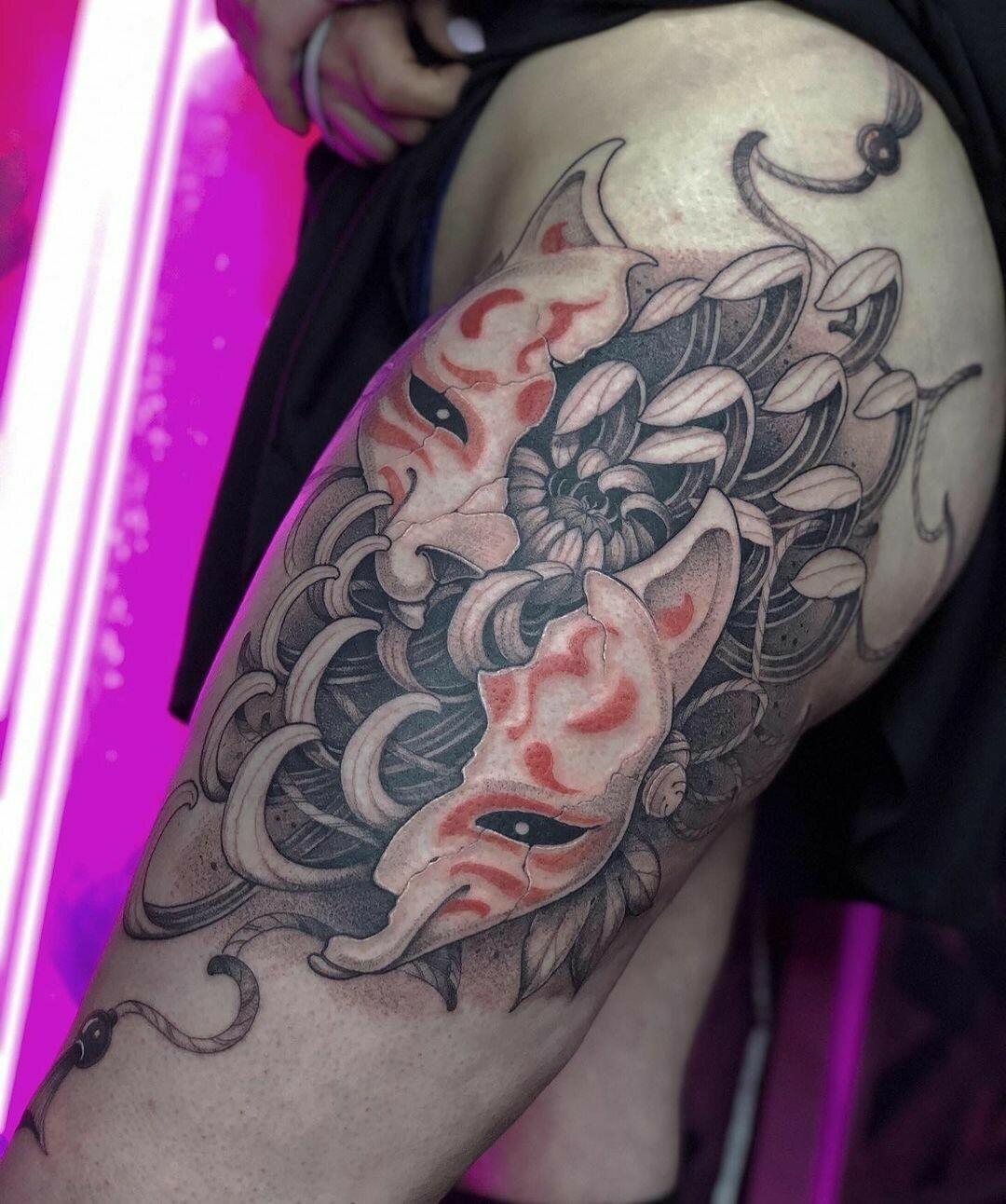 Inksearch tattoo Baba na Rowerze Tattoo