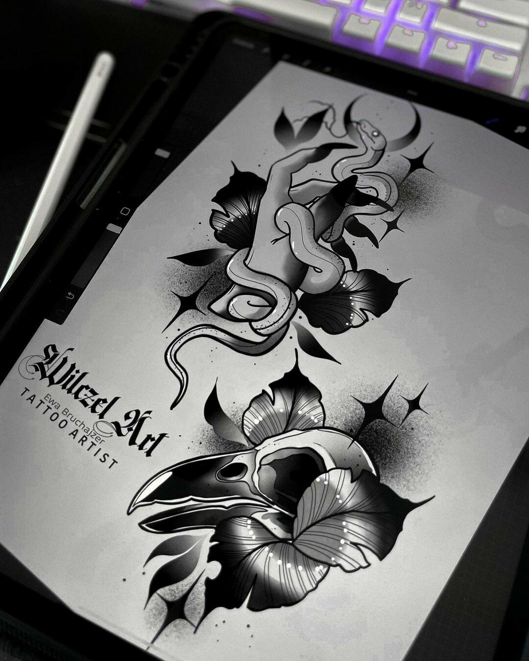Inksearch tattoo Wilczeł