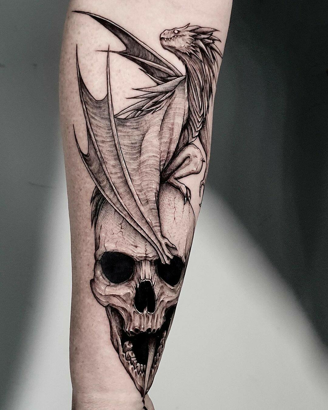 Inksearch tattoo Baba na Rowerze Tattoo