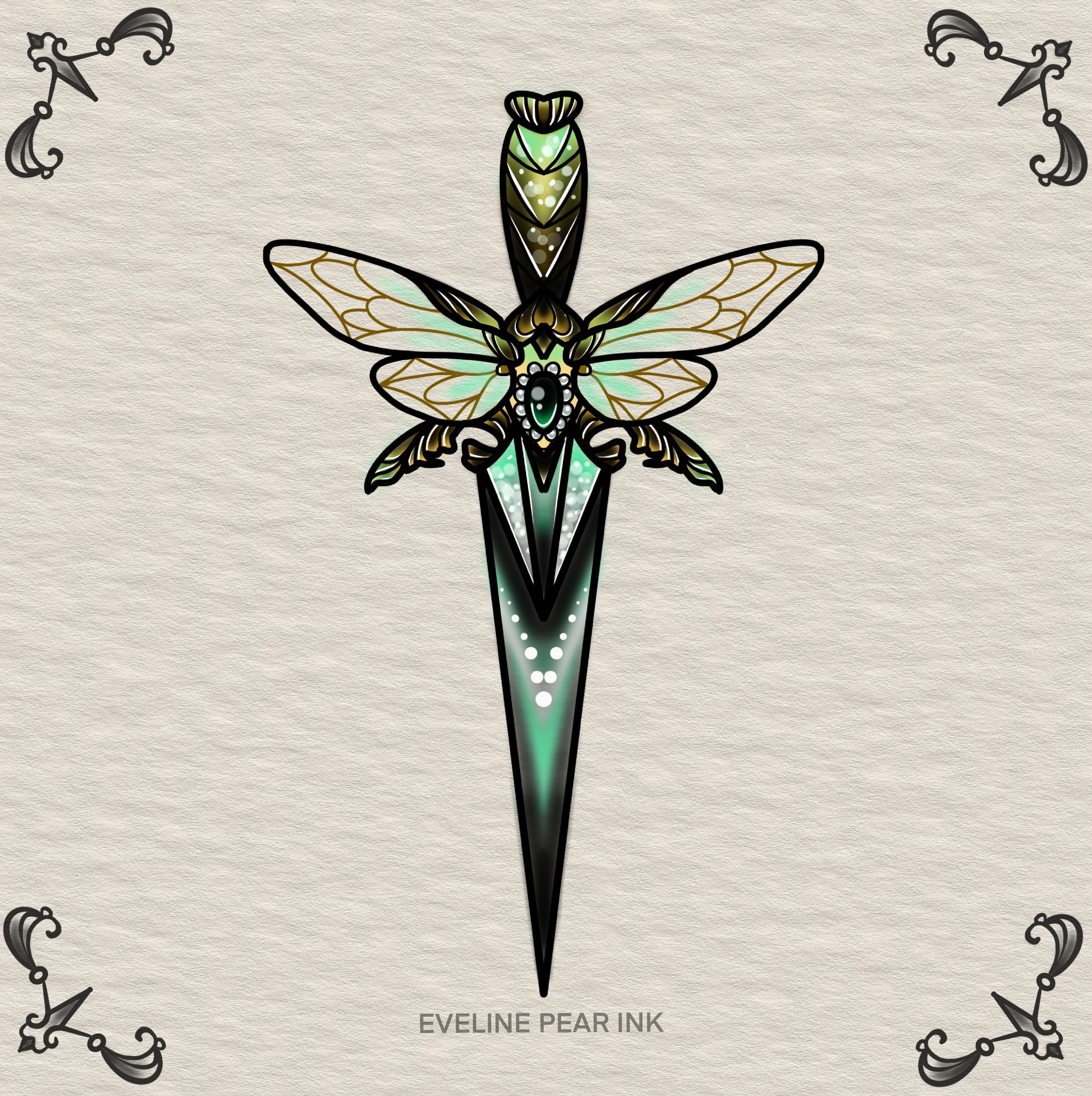 Inksearch tattoo Eveline Pear Ink