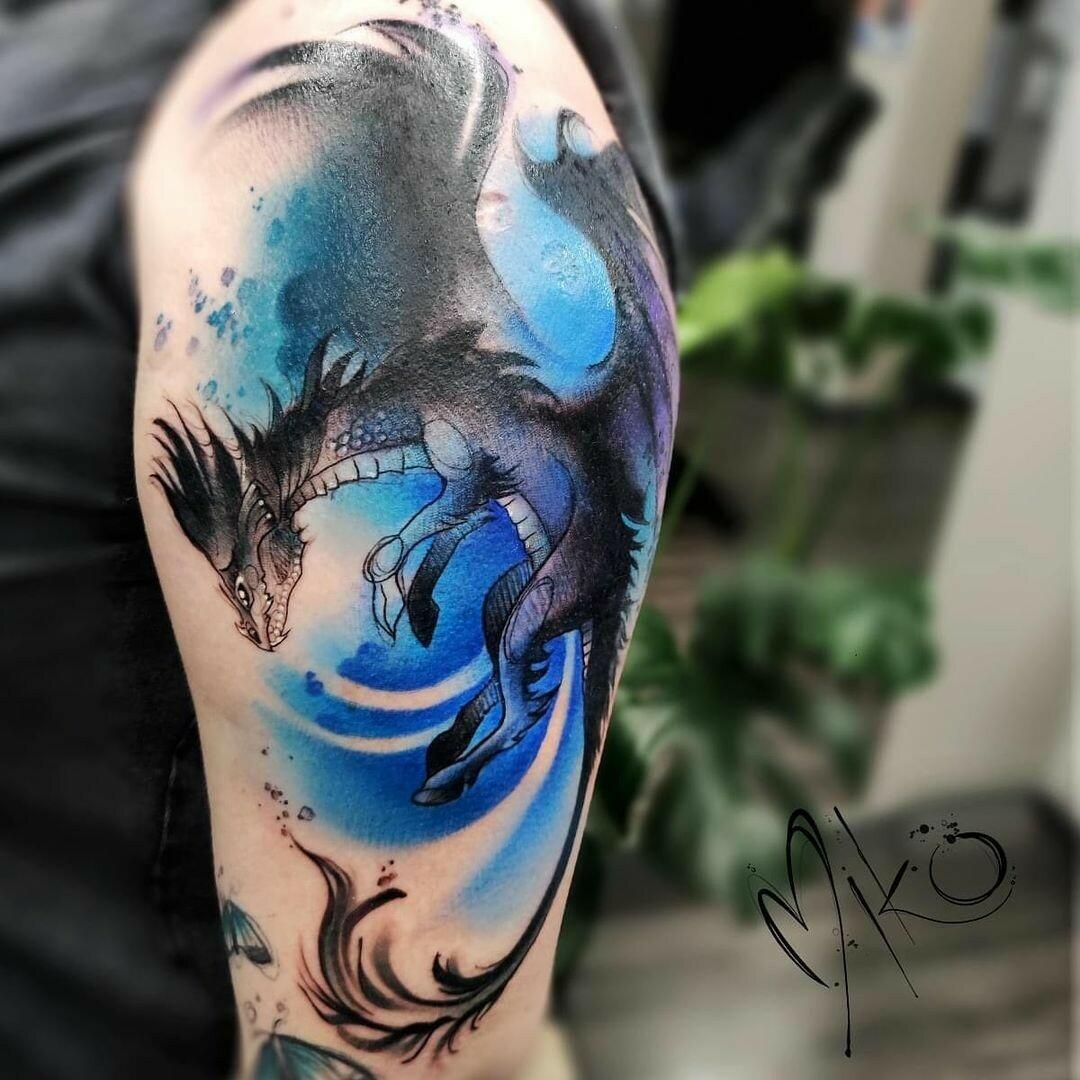 Inksearch tattoo Baba na Rowerze Tattoo