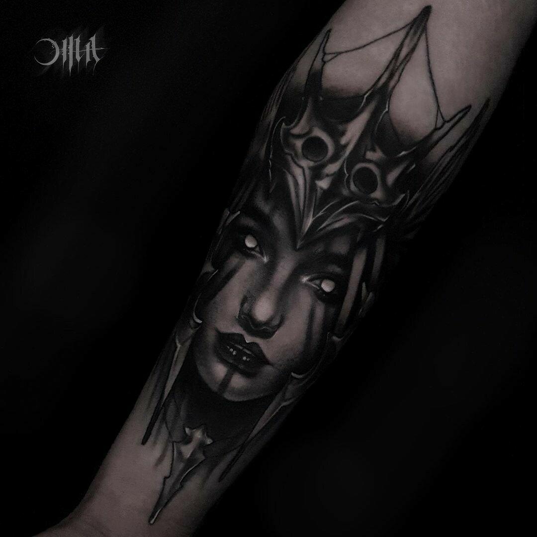 Inksearch tattoo Baba na Rowerze Tattoo