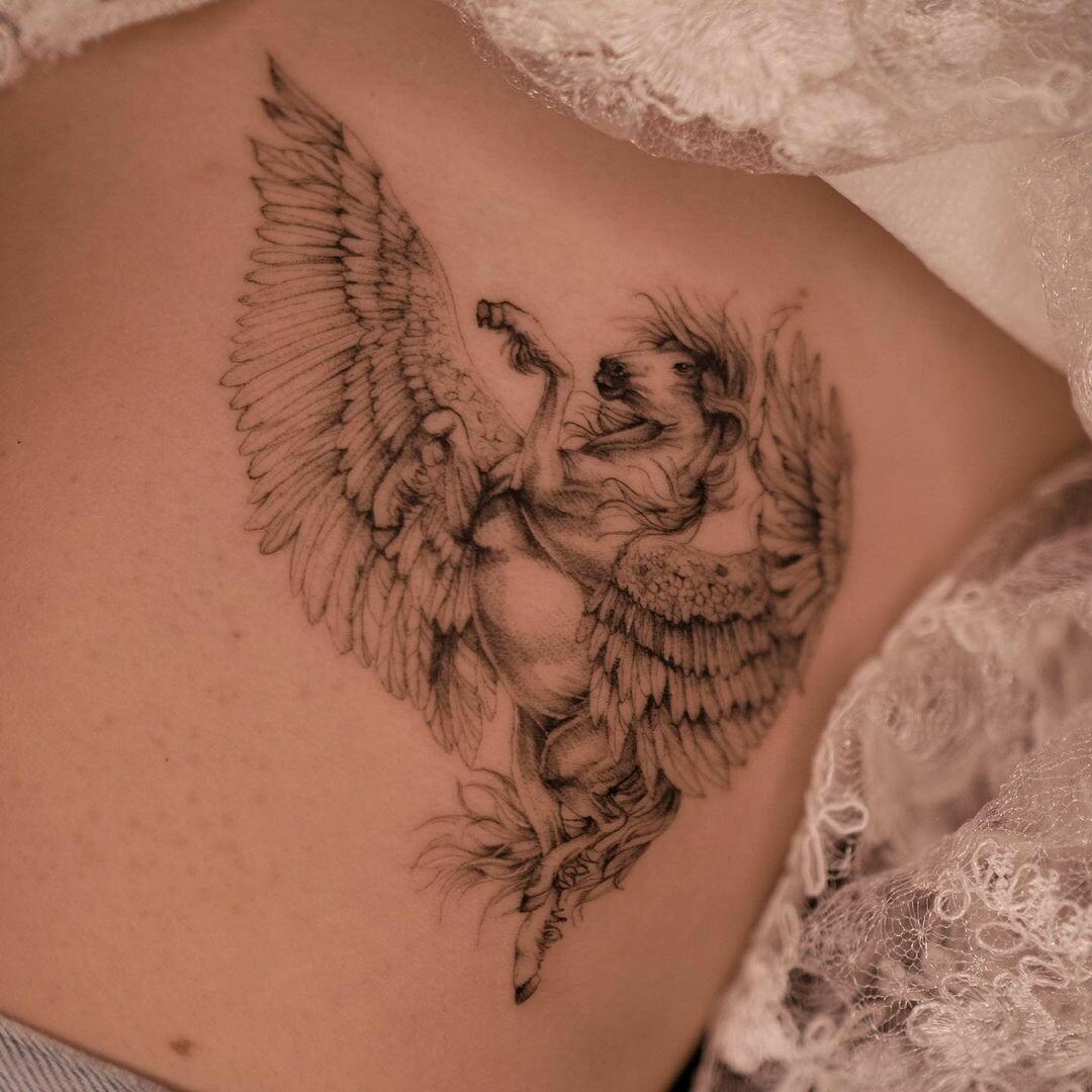 Inksearch tattoo Baba na Rowerze Tattoo