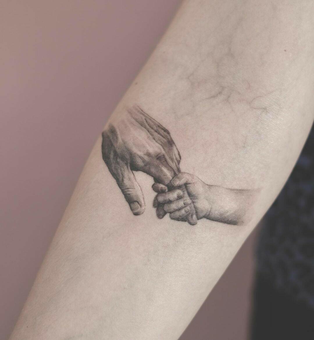 Inksearch tattoo Baba na Rowerze Tattoo