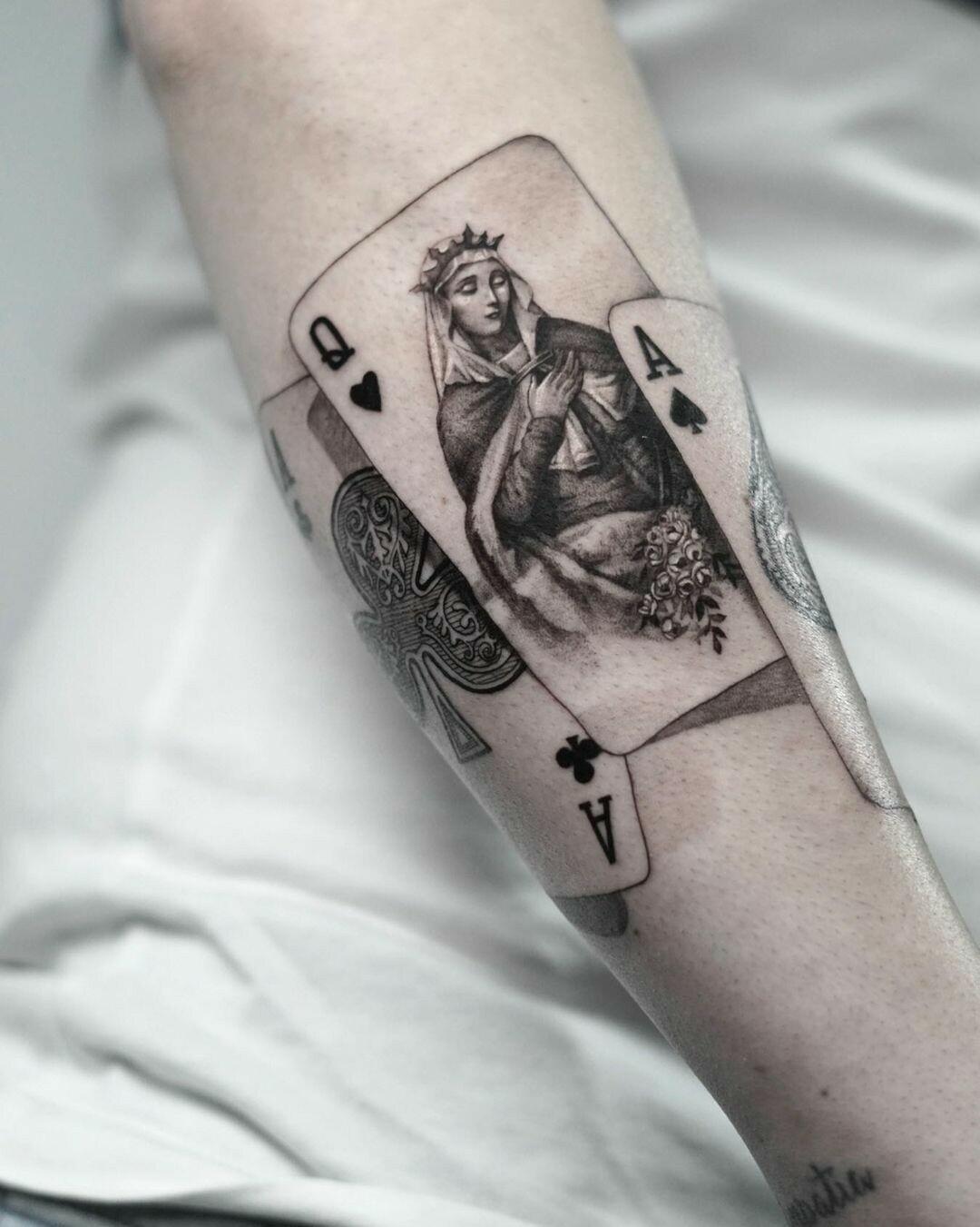 Inksearch tattoo Baba na Rowerze Tattoo
