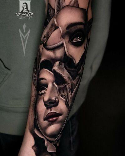 Mona Lisa Tattoo Kraków inksearch tattoo