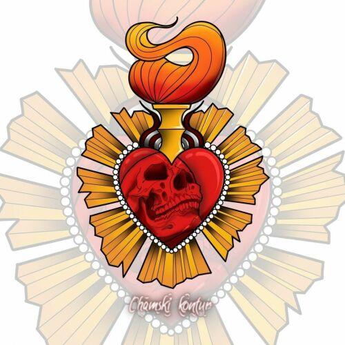 Chamski kontur inksearch tattoo