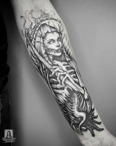 Mona Lisa Tattoo Bialystok inksearch tattoo