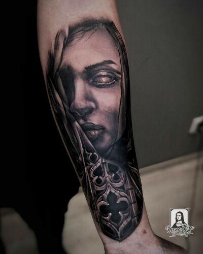 Mona Lisa Tattoo Bialystok inksearch tattoo