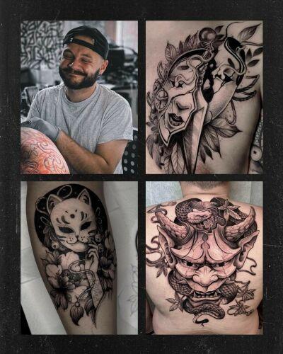Baba na Rowerze Tattoo inksearch tattoo
