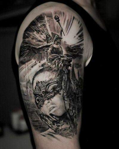 Marcin Nencek Grey eye Tattoo inksearch tattoo