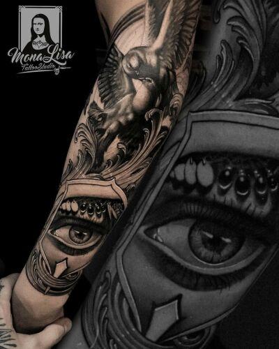 Mona Lisa Tattoo Kraków inksearch tattoo