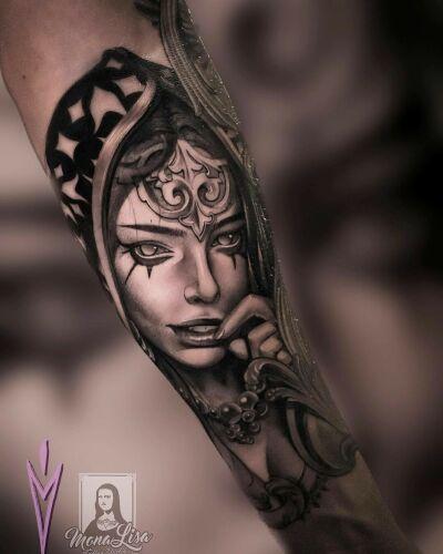 Mona Lisa Tattoo Kraków inksearch tattoo