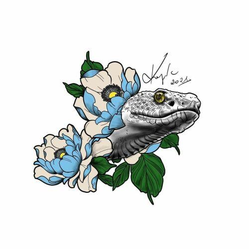 Chamski kontur inksearch tattoo