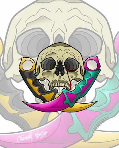Chamski kontur inksearch tattoo