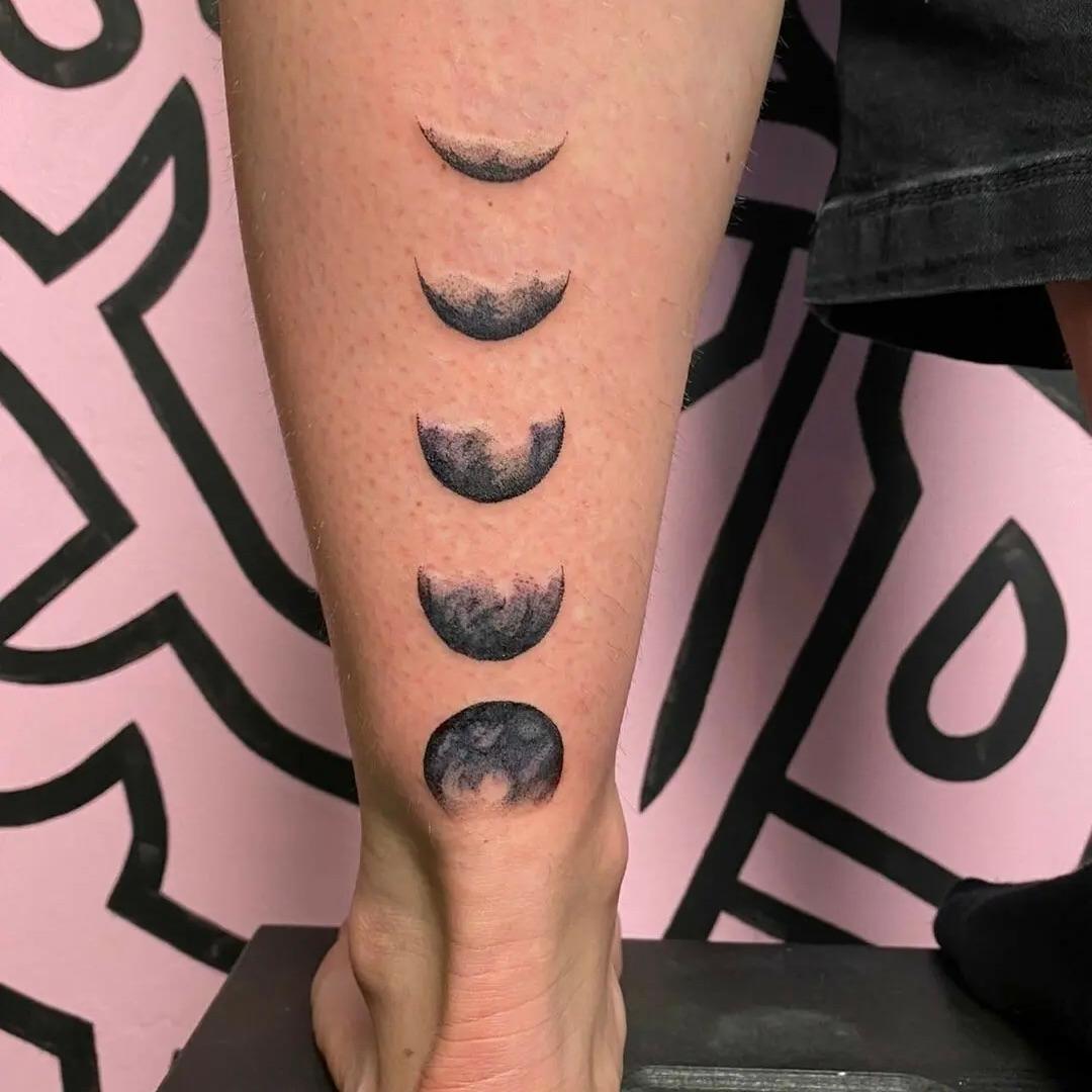 Tattoo with moon design