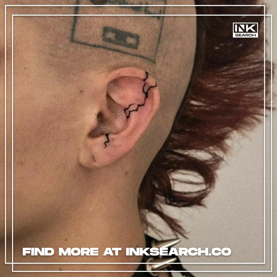 Tattoos on the ear