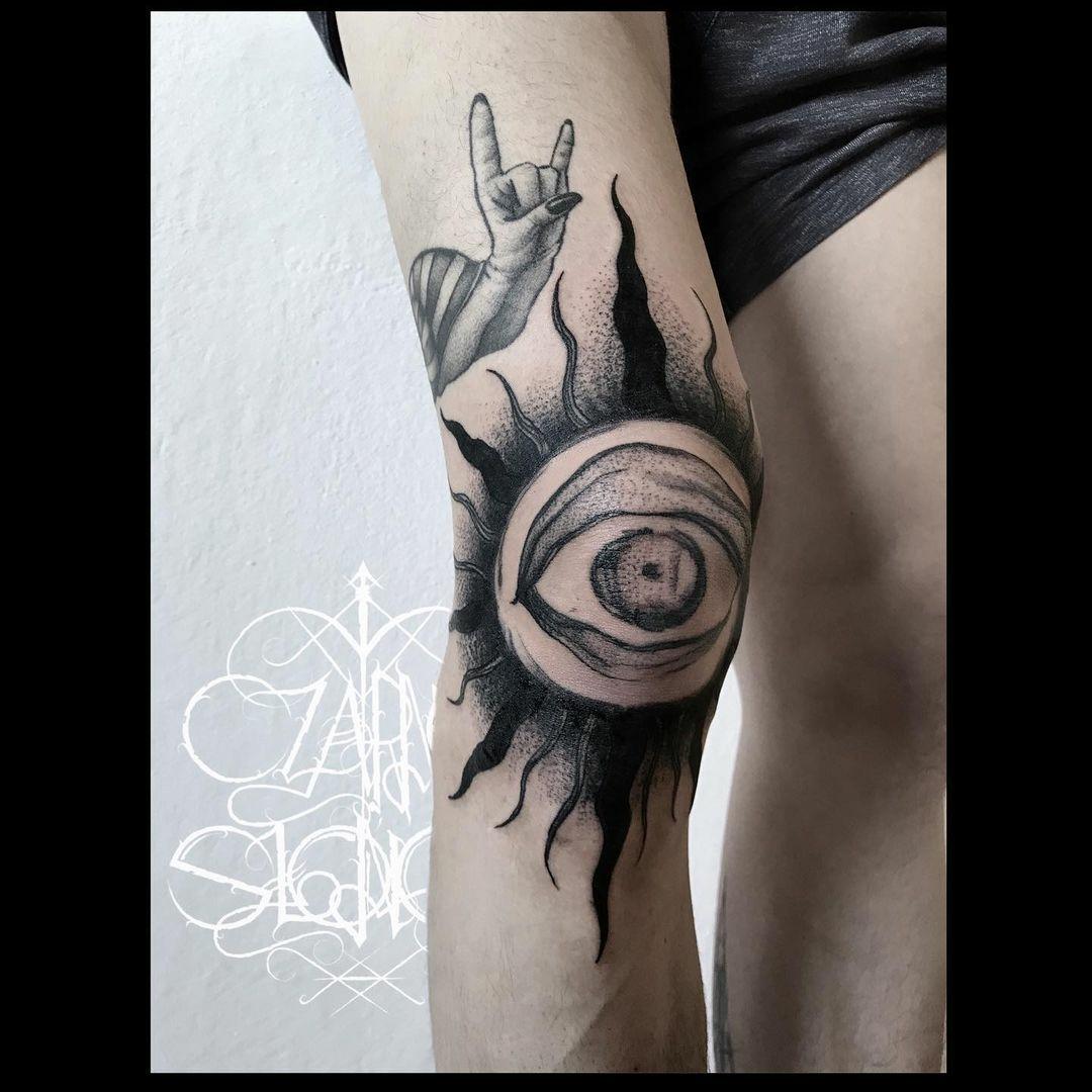 Inksearch tattoo Czarne słońce tattoo