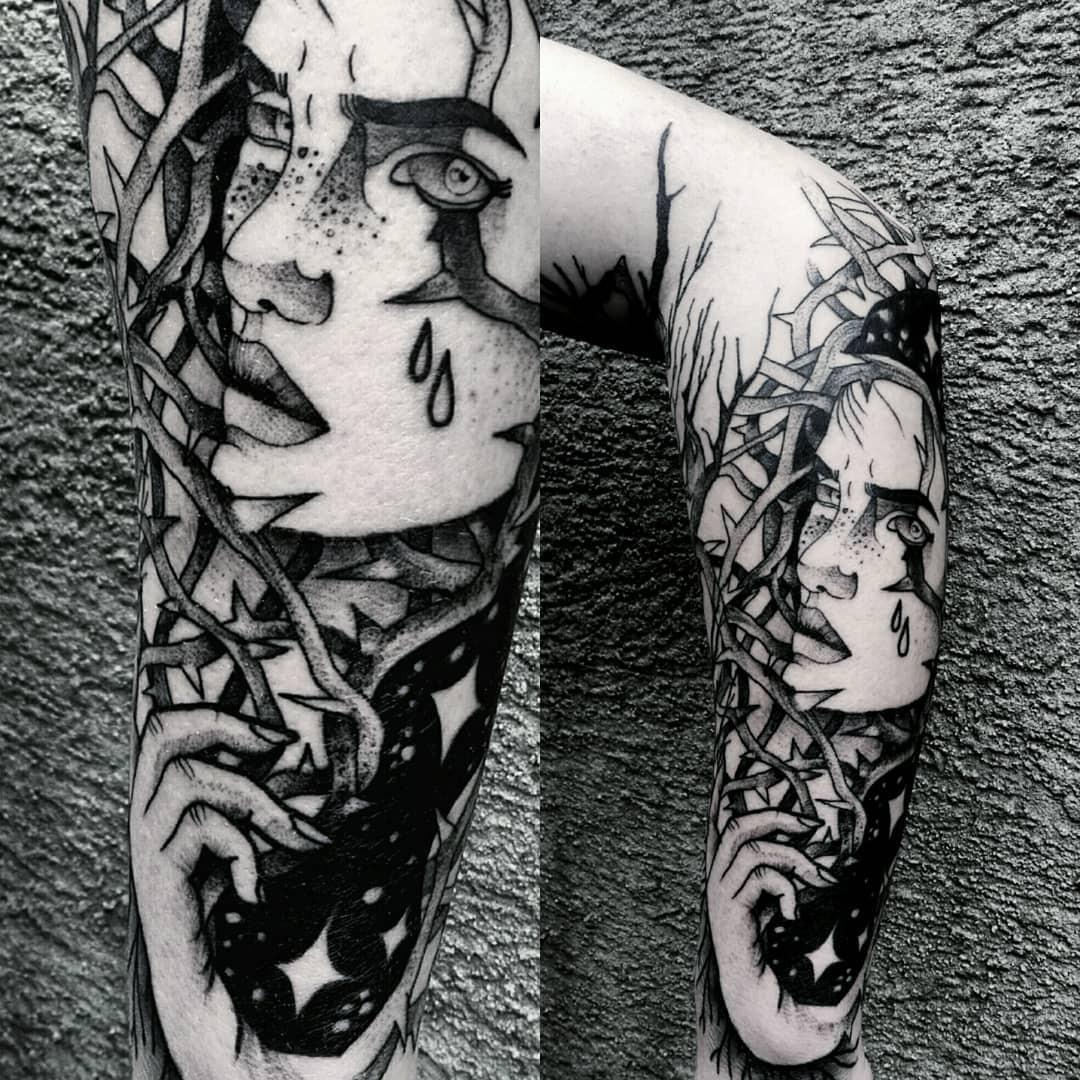 Inksearch tattoo Judyta Black Line