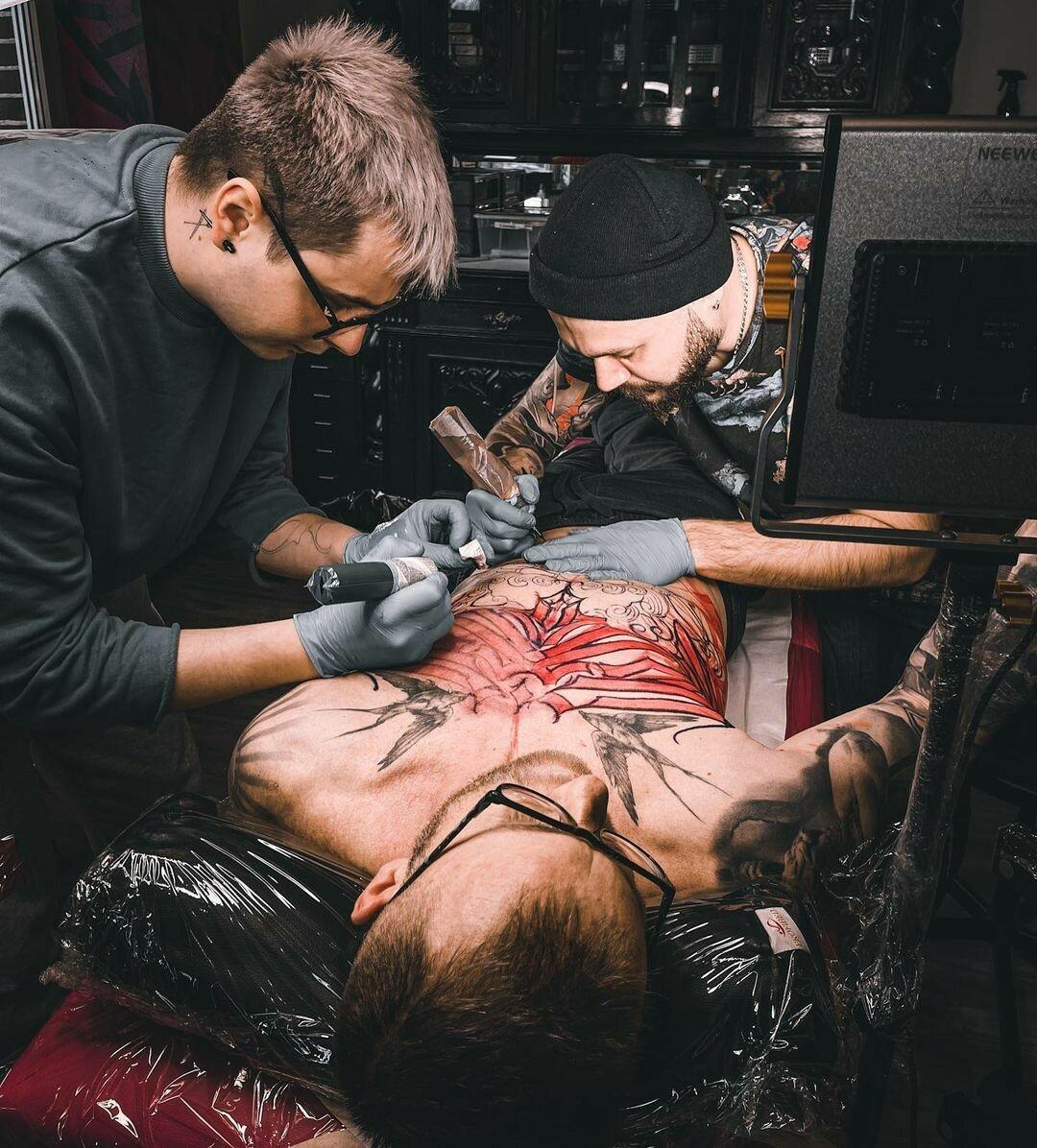 Inksearch tattoo Baba na Rowerze Tattoo