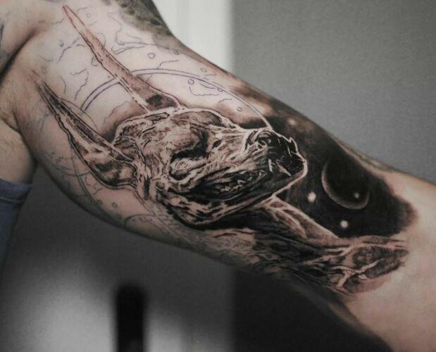 Marcin Nencek Grey eye Tattoo inksearch tattoo